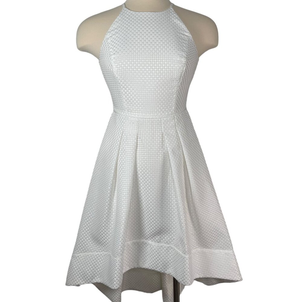 White High Low Dress by Aidan Mattox - Size 4